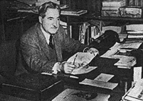 Dr. Leslie at his desk, 1920's